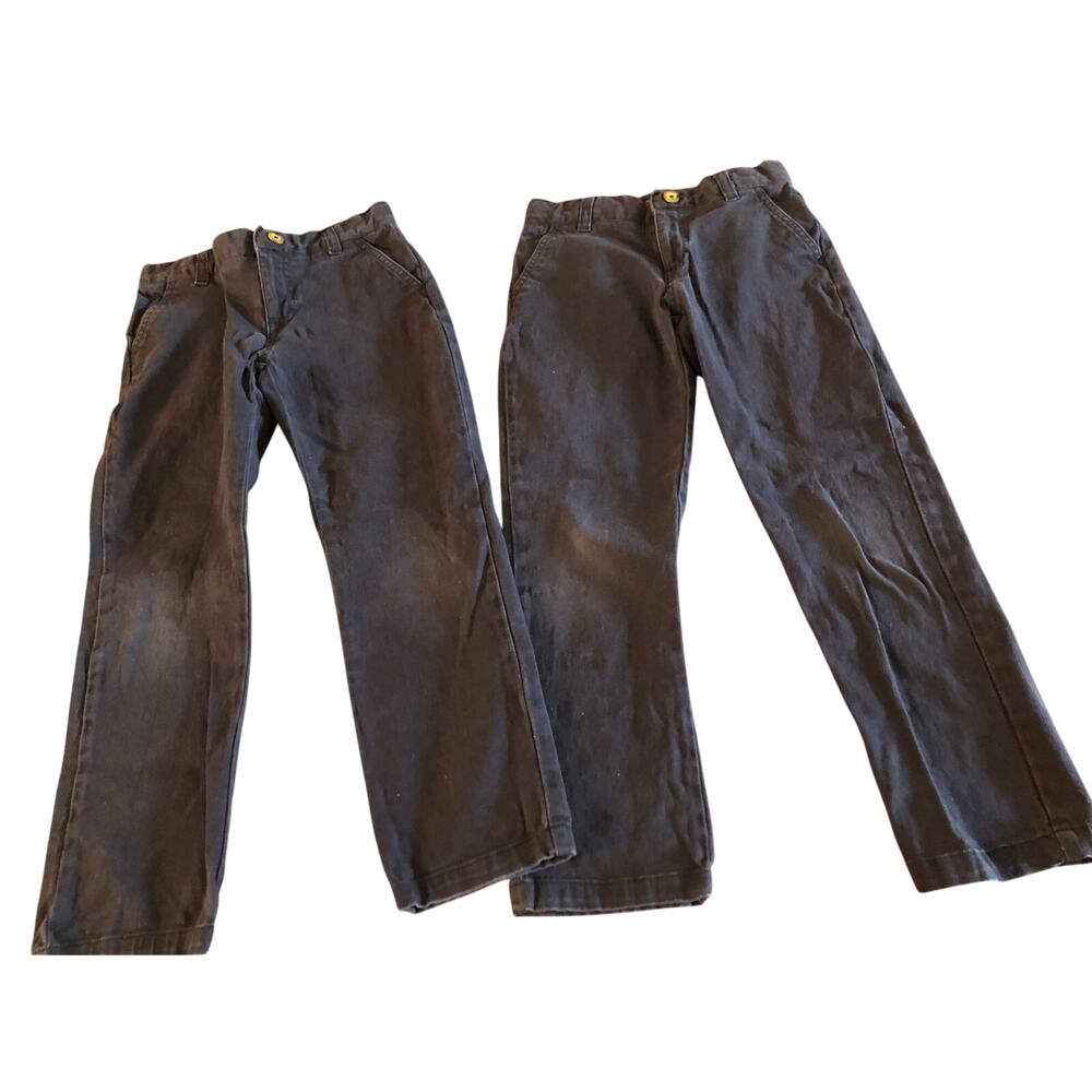 French Toast boys navy straight leg uniform pants Size 7